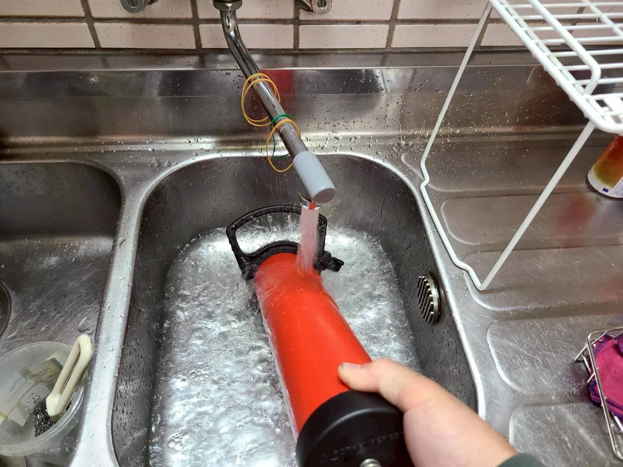 キッチン排水管詰まり修理 after